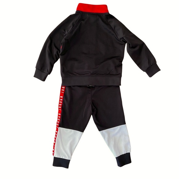Jordan Jumpman Air Blocked Tricot Set Boys' Toddler Black/White/Red 18 month - Picture 4 of 6